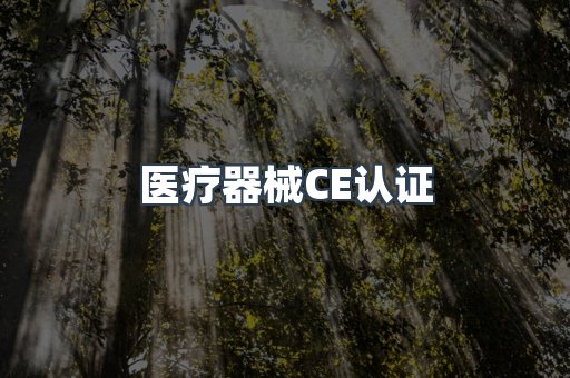 医疗器械CE认证